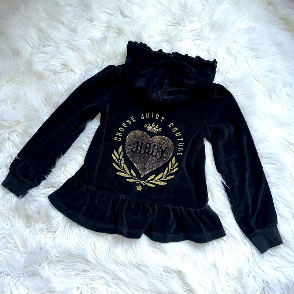 Juicy Couture • Kids Ruffle Bling Velour Track Jacket